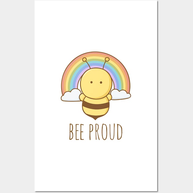 Bee Proud Wall Art by myndfart